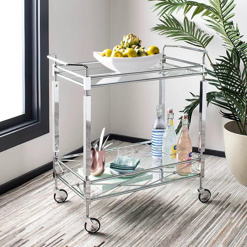 Safavieh Ingrid 2-Tier Rectangle Bar Cart