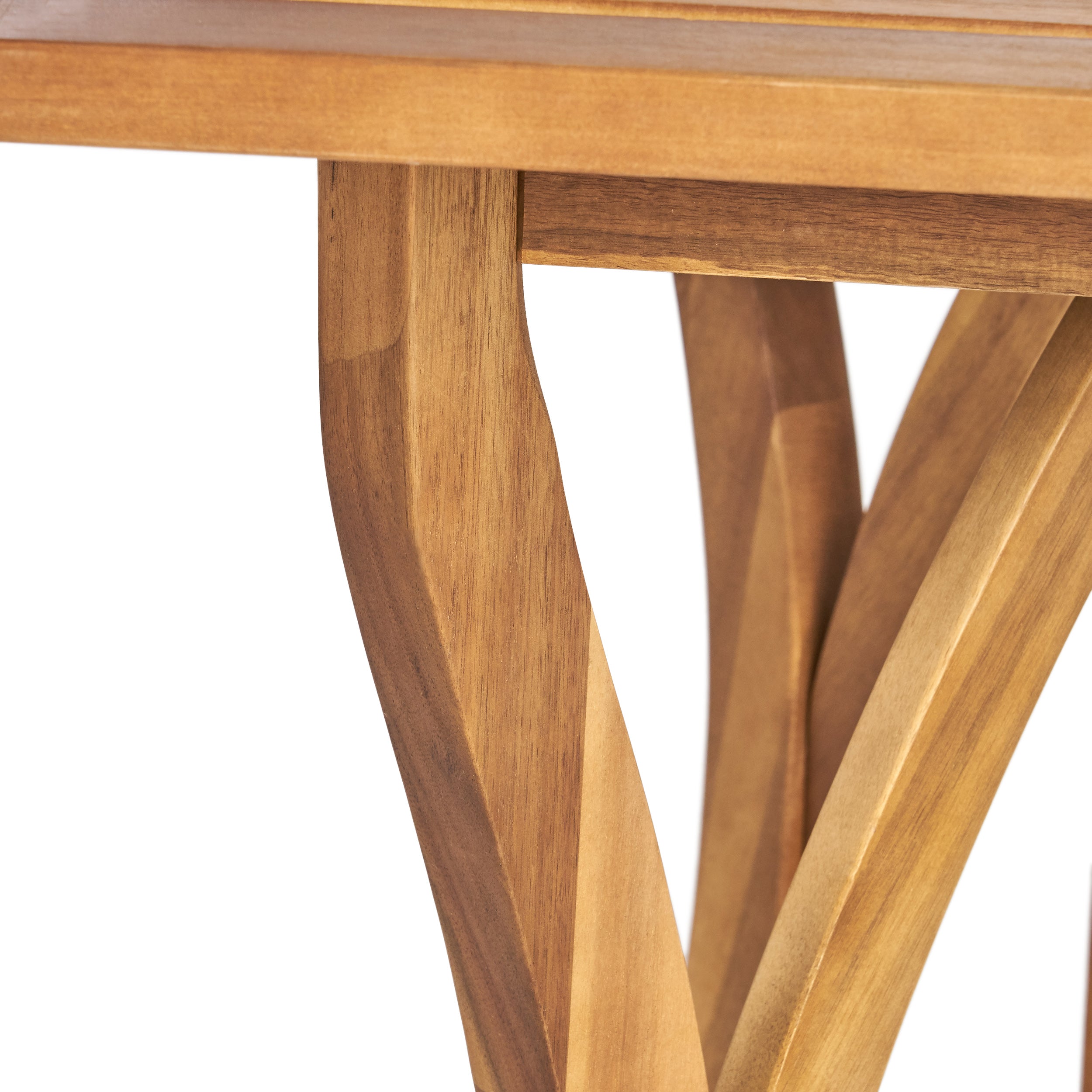 Hestia Teak Finish Acacia Wood Rectangular Dining Table