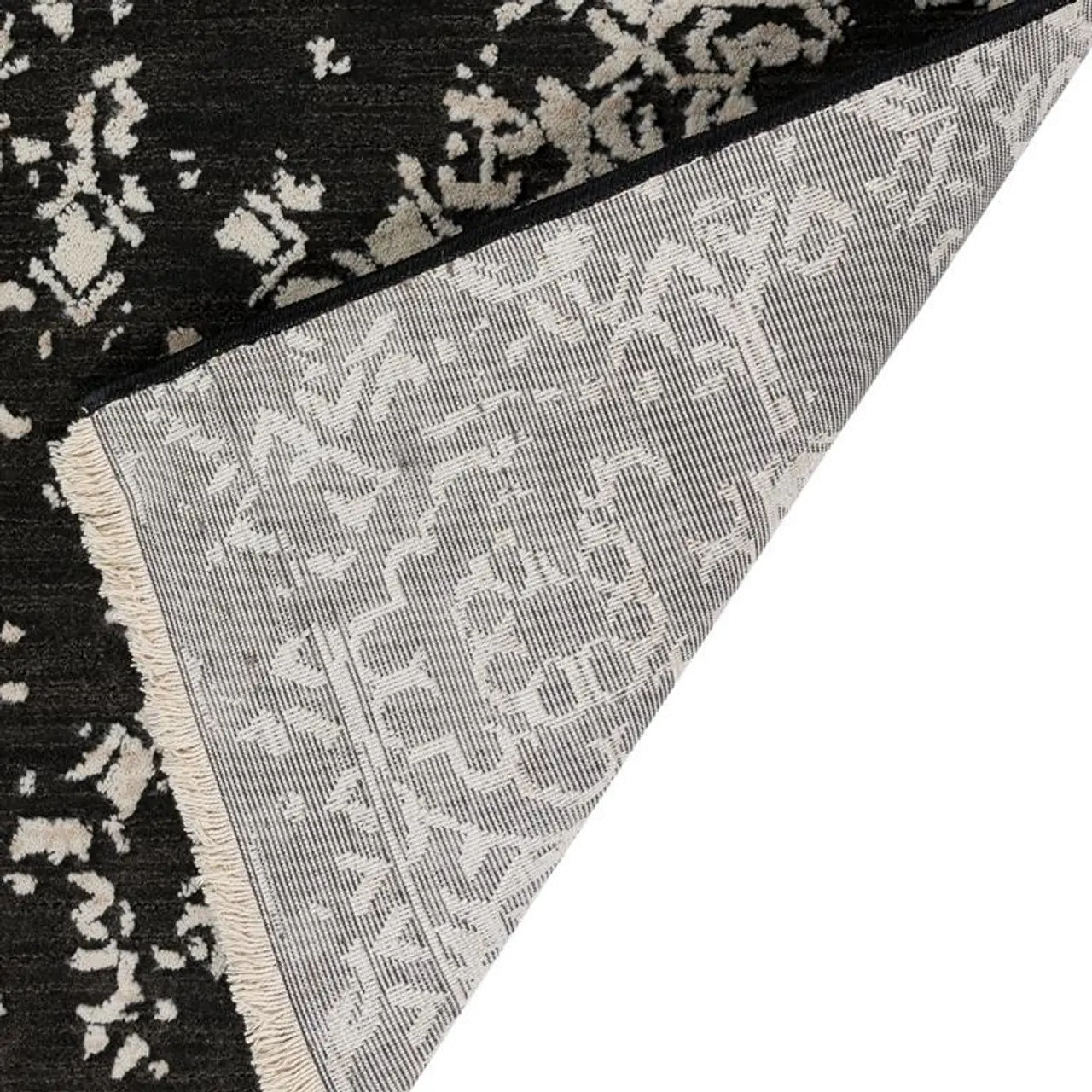 Antalya 8 x 10 Midnight Black Area Rug