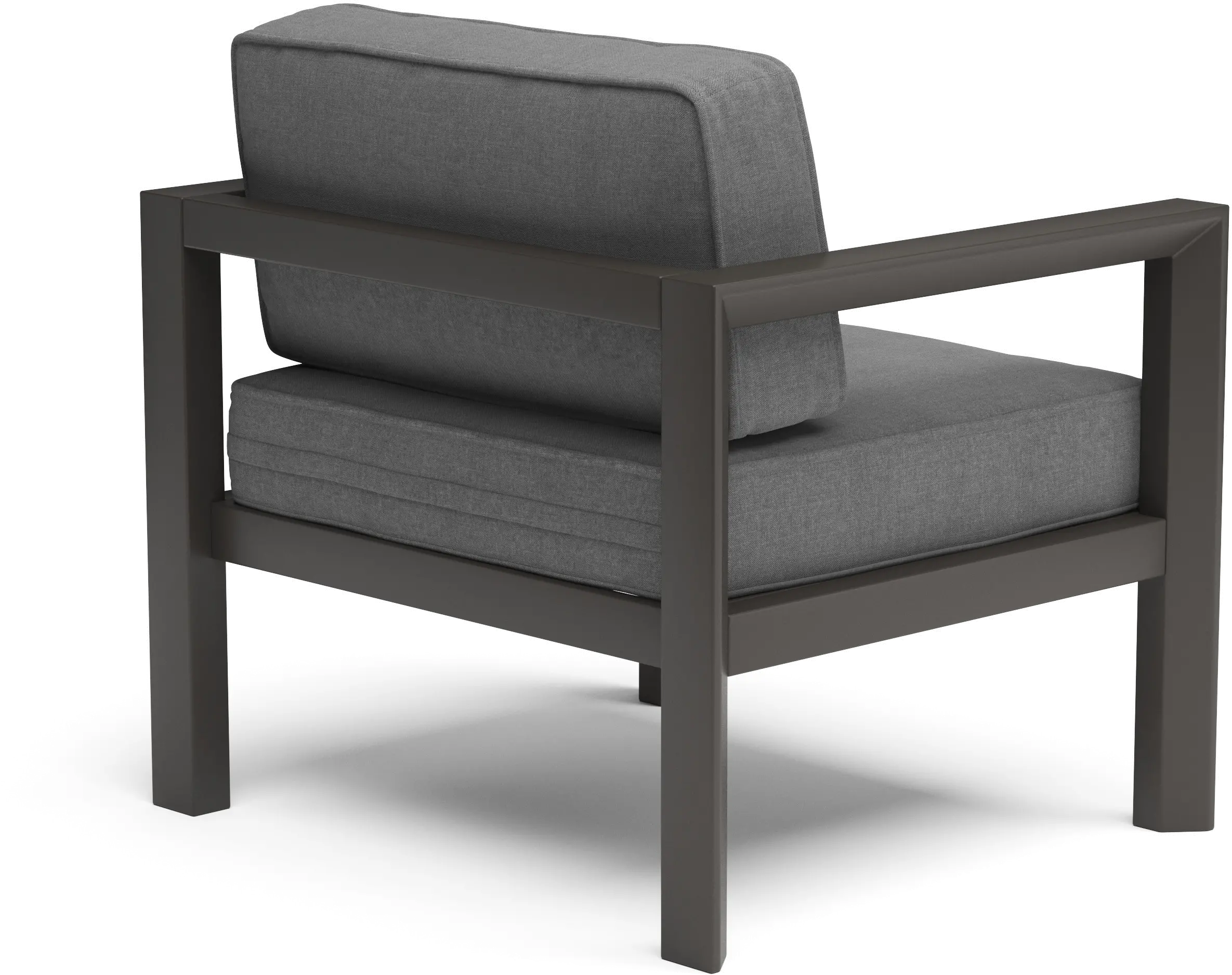 Grayton Gray Outdoor Aluminum Arm Chair