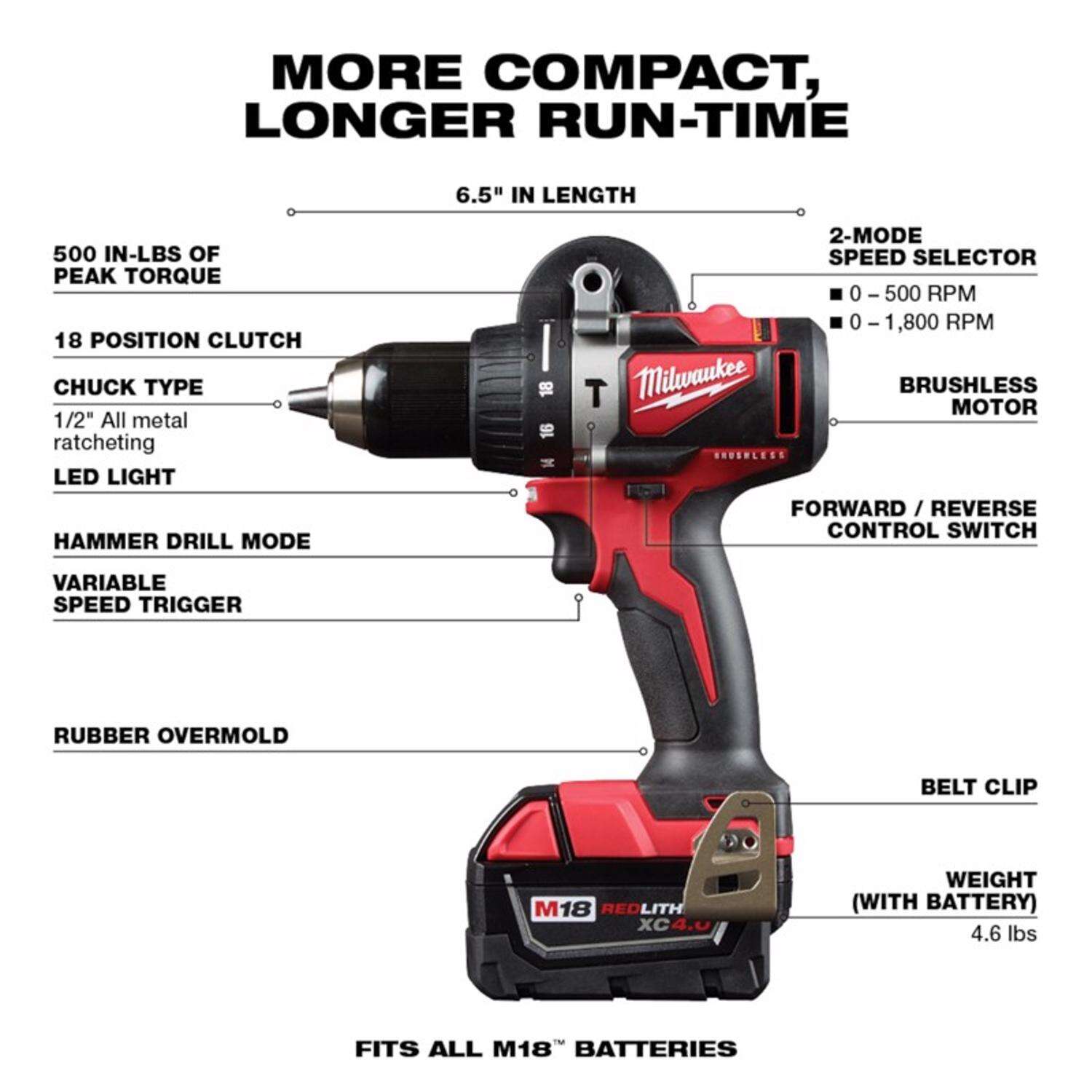 MW M18 Cordless Brushless 2 Tool Combo Kit