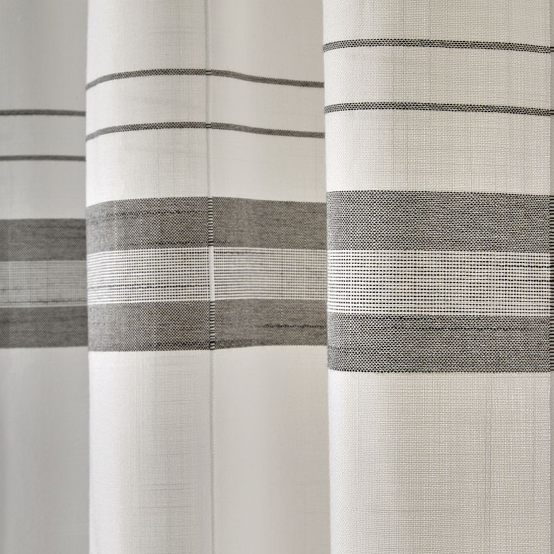 SKL Home Slate Stripe 2-pack Window Curtain Set