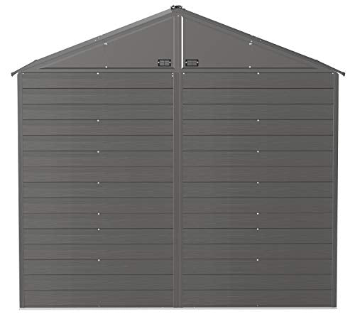 Arrow Select Steel Storage Shed, 8x8, Charcoal