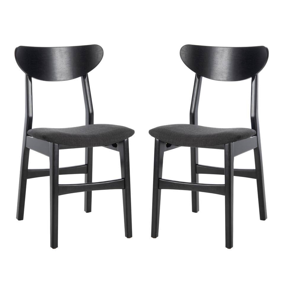 SAFAVIEH Lucca Black Dining Chair DCH1001J-SET2