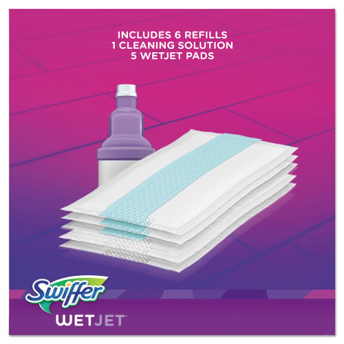 Swiffer WetJet Mop， 11 x 5 White Cloth Head， 46