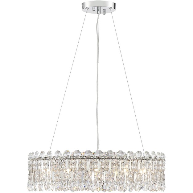 Wide Modern Crystal 12 light Led Fixture For Dining Room Kitchen Island Entryway Bedroom