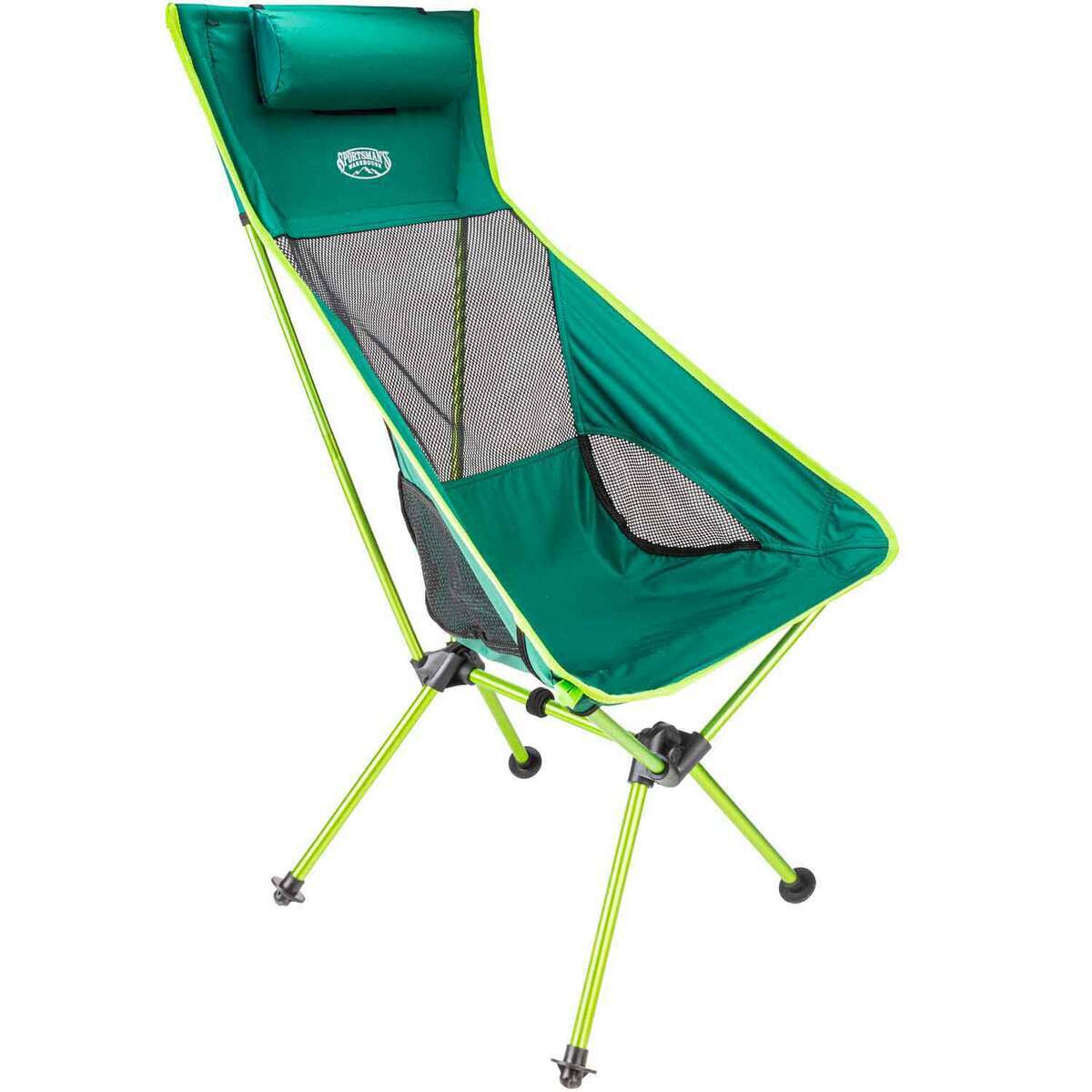 Cascade Mountain UltraLight Packable HighBack Camp Chair  Green  Green