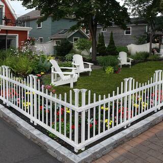 Zippity Outdoor Products 2.5 ft. H x 3.5 ft W Washington Vinyl Picket Fence Panel Kit (2-Pack) ZP19048