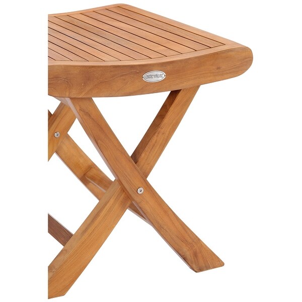 Chic Teak Italy Teak Wood Outdoor Footstool / Side Table，made from AGrade Teak Wood