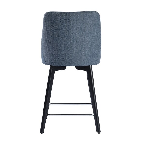 26 Counter Height Bar Stools with Back and Footrest for Counter Pub， Living Room， Kitchen， Upholstered