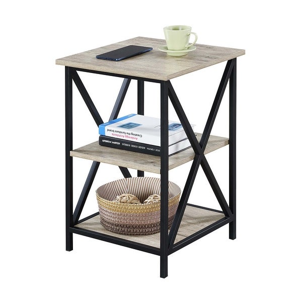 Carbon Loft Ehrlich 3 Tier End Table with Shelves