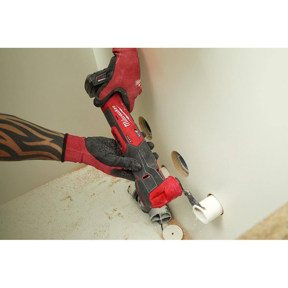 MW M12 FUEL 12V Lithium-Ion Cordless Oscillating Multi-Tool Kit with M12 Rocket Stand Light 2526-21XC-2132-20