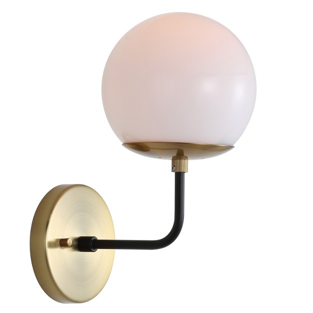 Cayden Wall Sconce Brass Gold black Safavieh