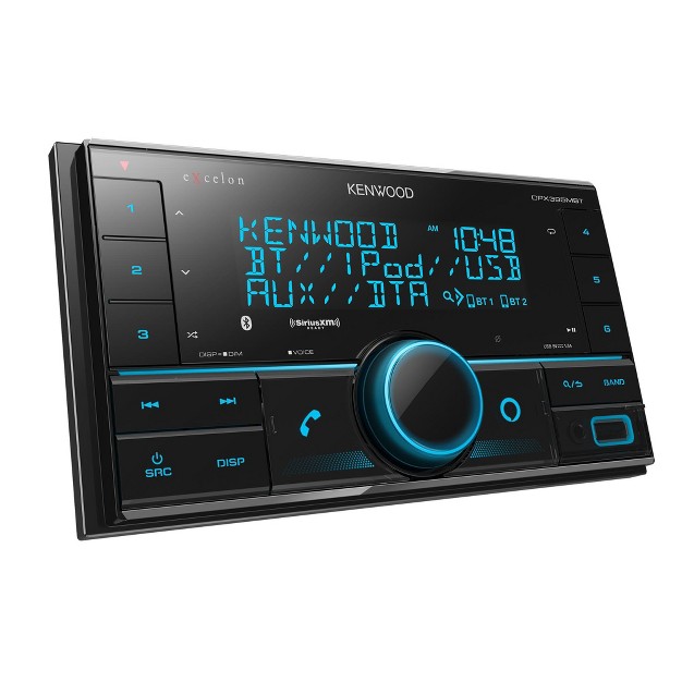 Kenwood Dpx395mbt Bluetooth Aux And Usb Double Din Cd Receiver With A Sirius Xm Sxv300v1 Connect Vehicle Tuner Kit For Satellite Radio