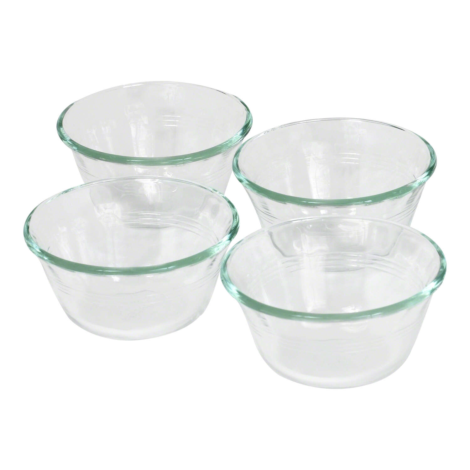 Pyrex 4 in. W X 4 in. L Custard Cups Clear 4 pk