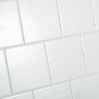 Daltile Restore Bright White 6 in. x 6 in. Ceramic Wall Tile (12.50 sq. ft.case) RE1566HD1P4