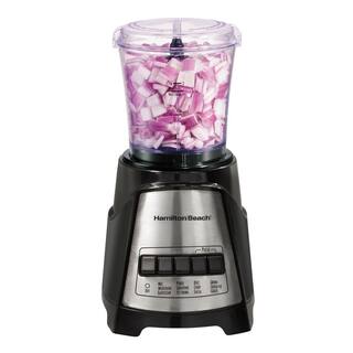 Hamilton Beach MultiBlend 48 oz. 4-Speed Black Blender and Chopper 58159