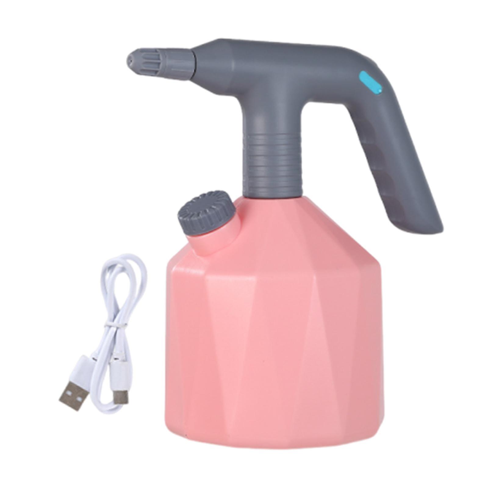 Electric Sprayer Water Sprayer Bottle For Vegetable Indoor/outdoor Gardening Pink 1.6l