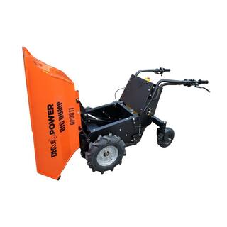 DK2 8 cu. ft. 1100 lbs. Capacity Electric Powered Dump Cart with Auto-Stop Release and Brake OPD811