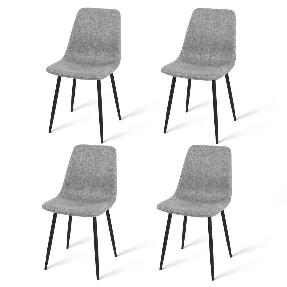 Modern Fabric Upholstered Dining Chairs (Set of 4)   34\