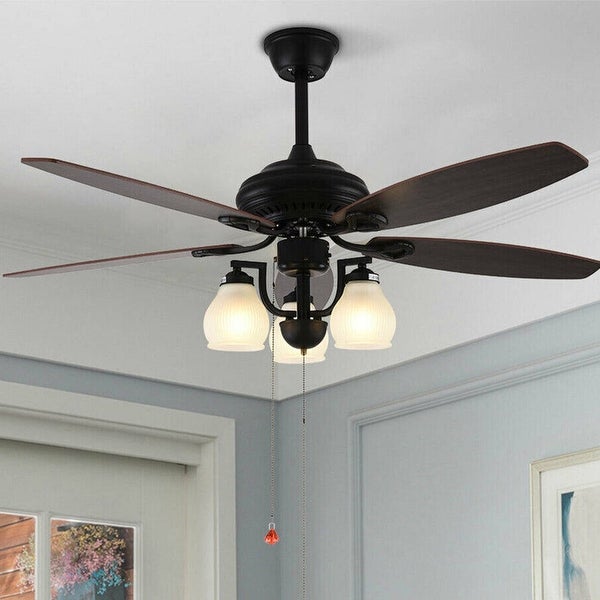 Farmhouse Reversible Fandelier Ceiling Fan with Remote Control Shopping - The Best Deals on Ceiling Fans | 40156177