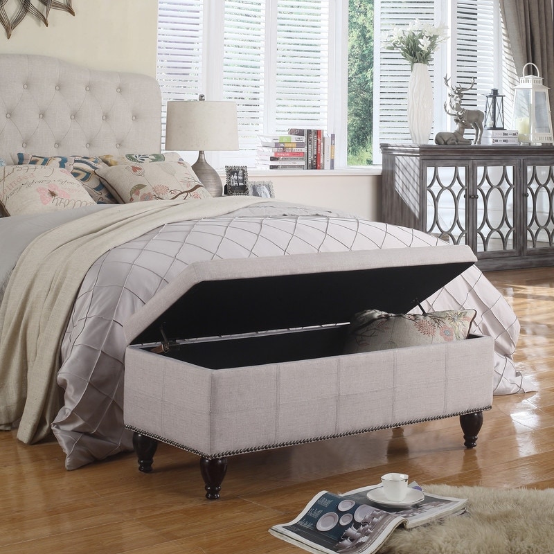 Copper Grove Bunlap Upholstered Storage Bench