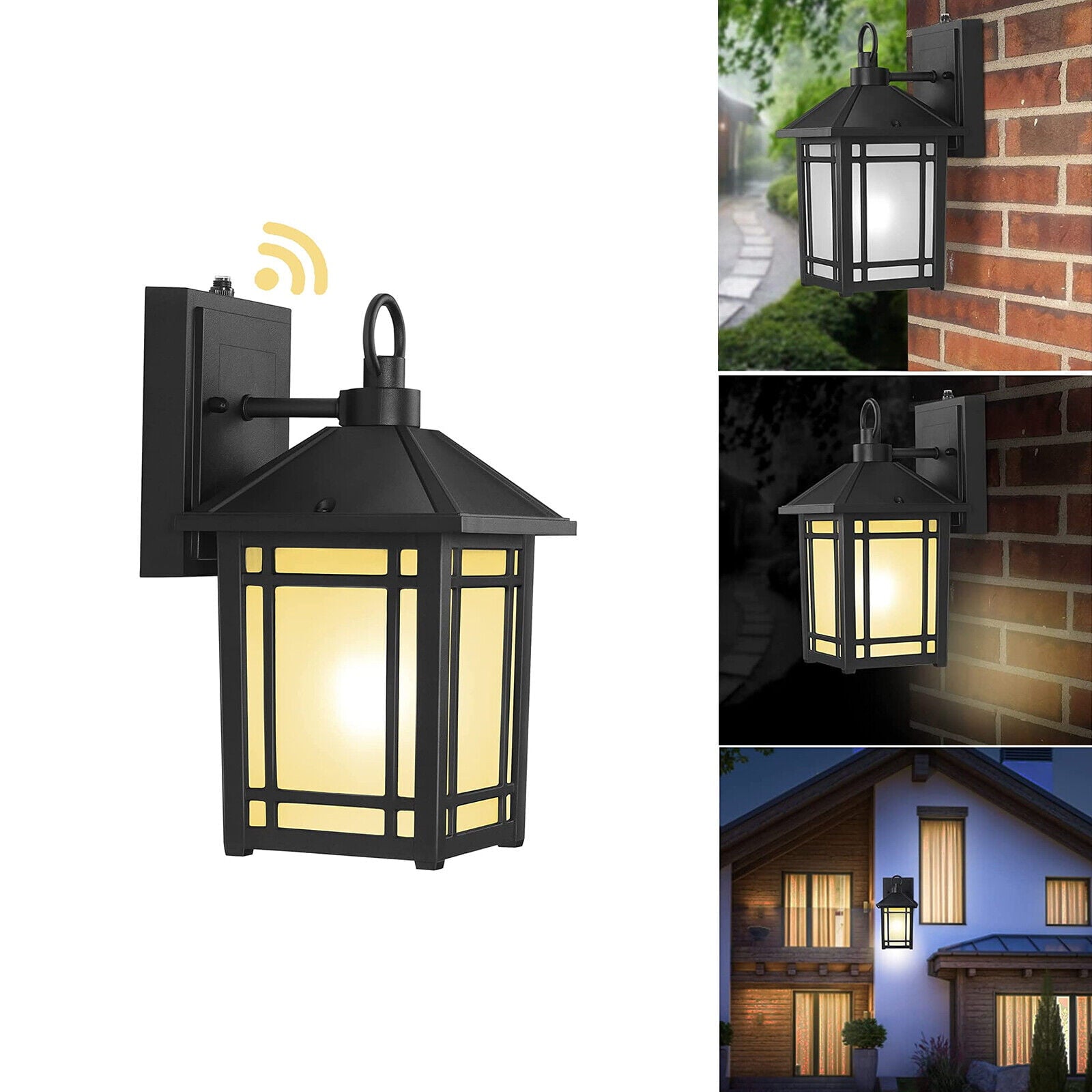 Motion Sensor Wall Lights Dusk to Dawn Outdoor Lamp Anti-Rust for Garage Balcony