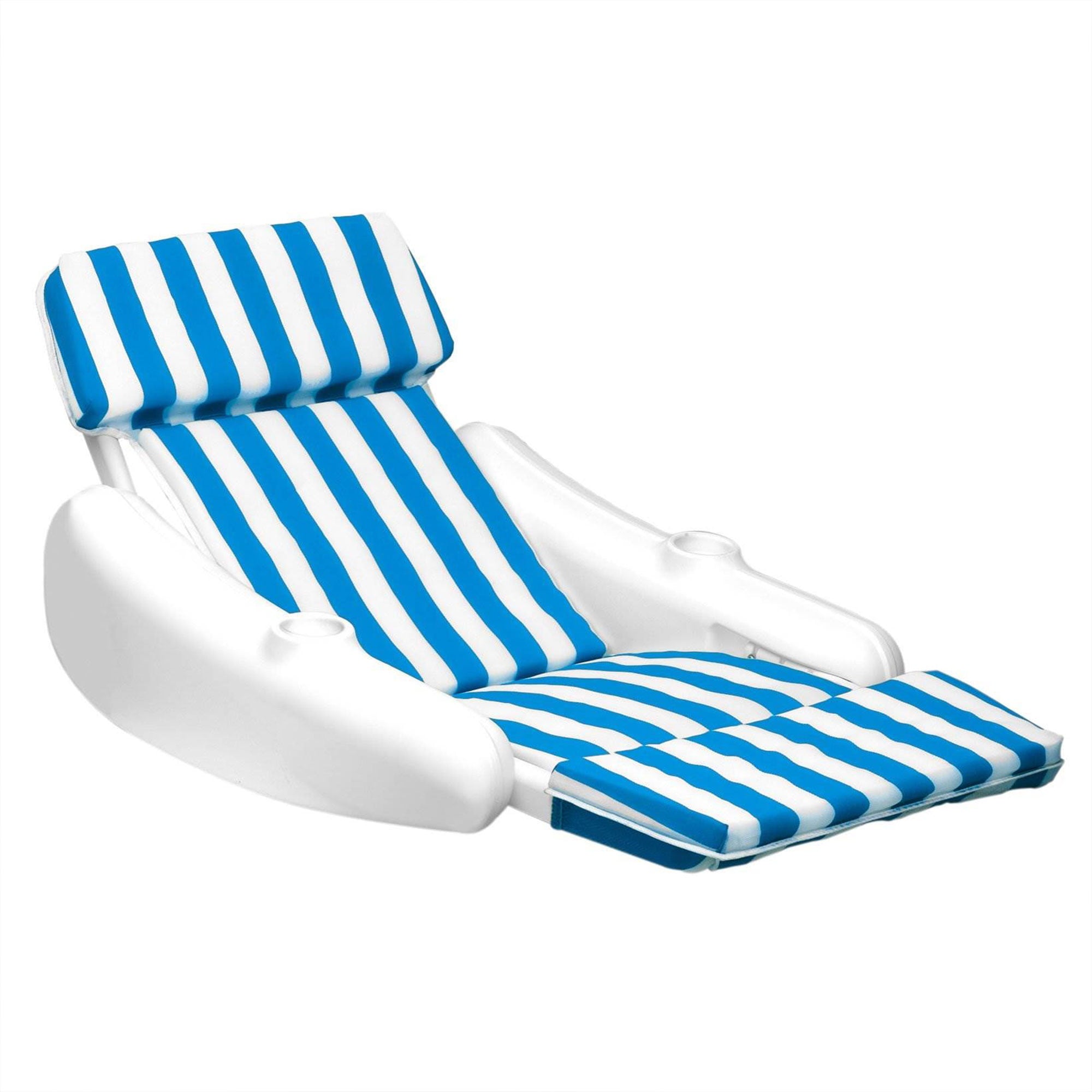 Swimline 10010 SunChaser Swimming Pool Padded Floating Luxury Lounge Chair, Blue