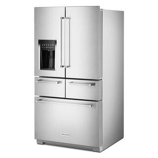 KitchenAid 25.8 cu. ft. French Door Refrigerator in Stainless Steel with Platinum Interior KRMF706ESS