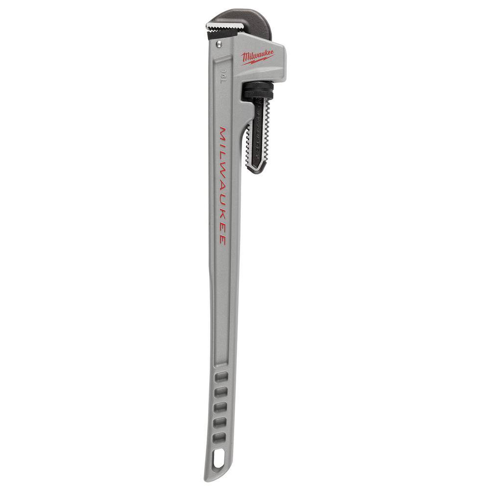 MW 14 in. Aluminum Pipe Wrench with Power Length Handle 48-22-7215