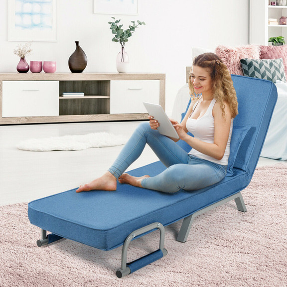 Costway 40589761 Folding 5 Position Convertible Sl...