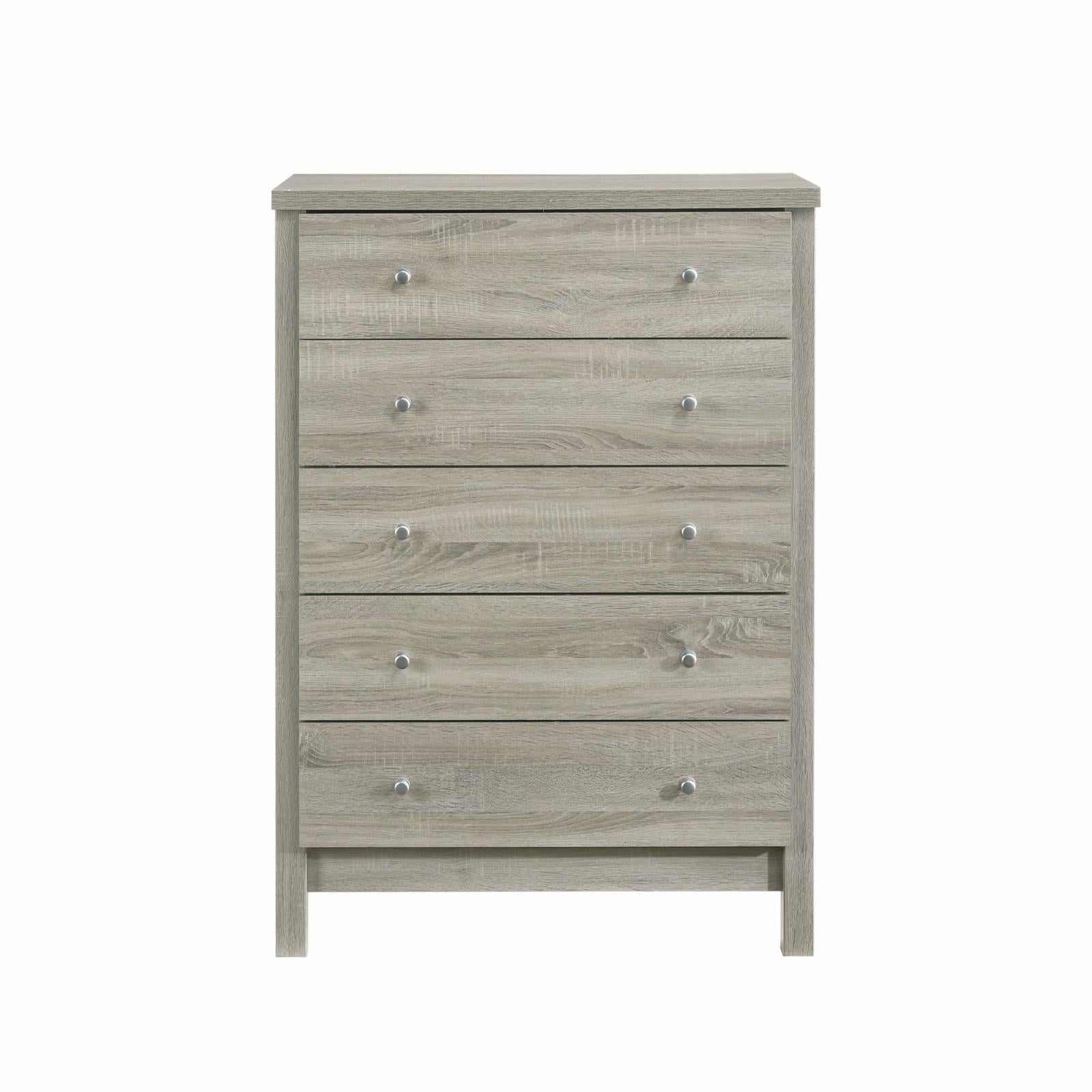 Picket House Furnishings Cian 5-Drawer Chest in Grey