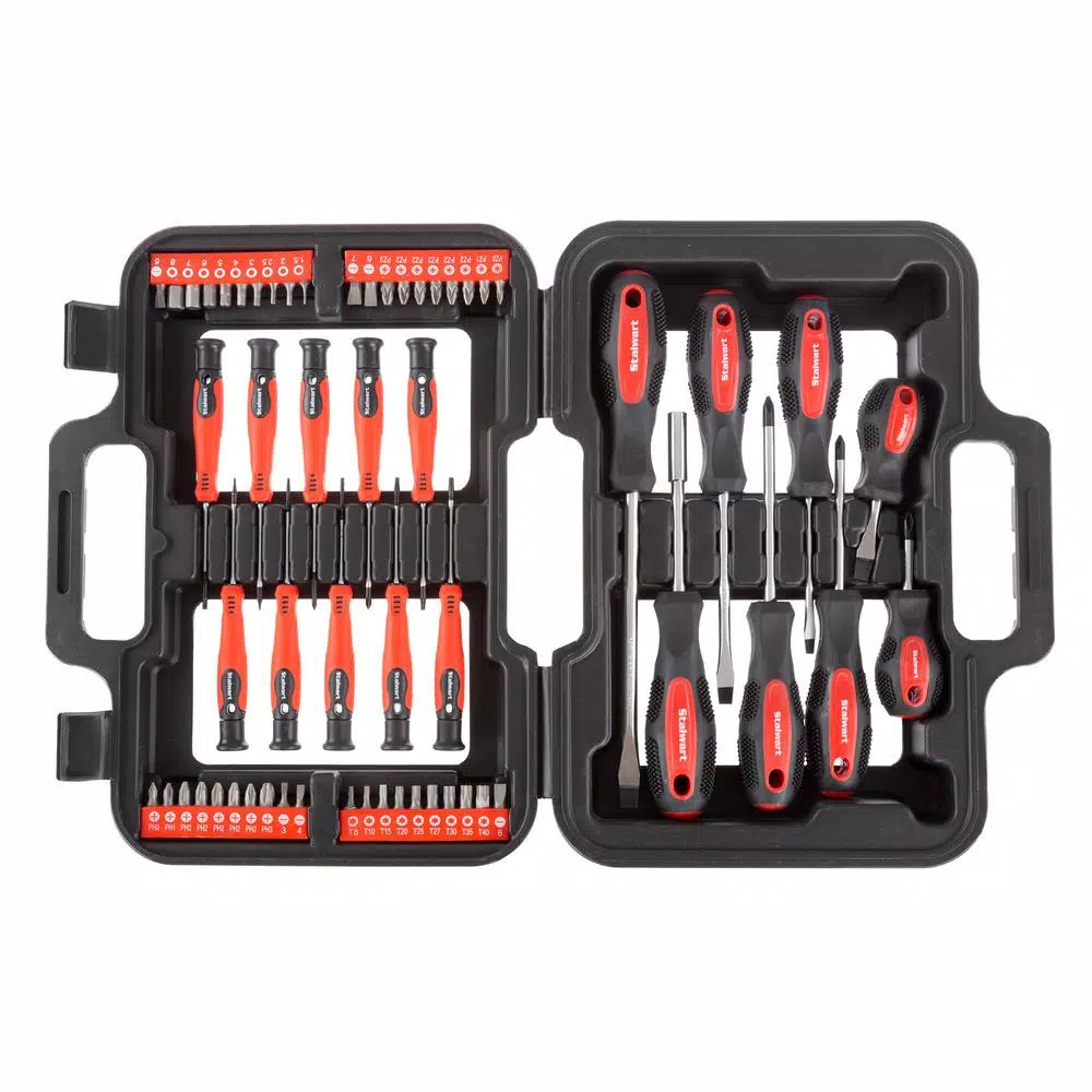 Stalwart Screwdriver Set with Case (58-Piece) and#8211; XDC Depot