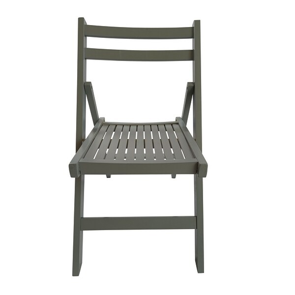 Furniture Slatted Wood Folding Special Event Chair ，Set of 4