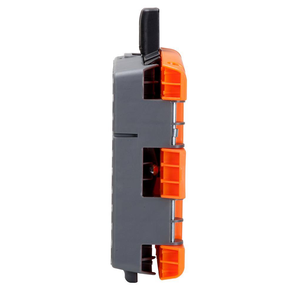Cosco 1-Step Resin Molded Folding Step Stool Type 1A in Orange Black and Gray 11903BGO1E