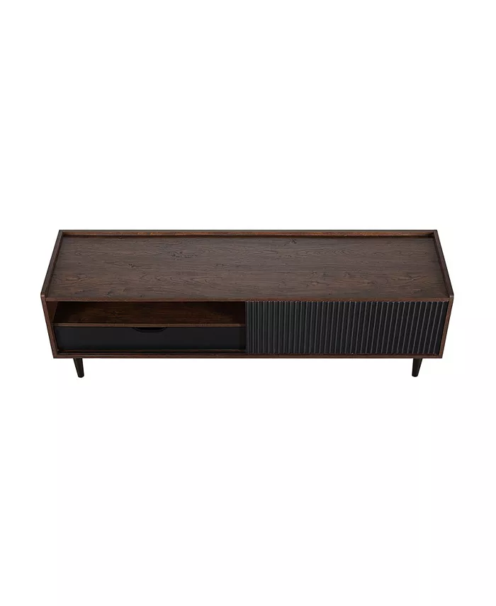 Manhattan Comfort Duane 59.25 Medium Density Fibreboard Ribbed TV Stand