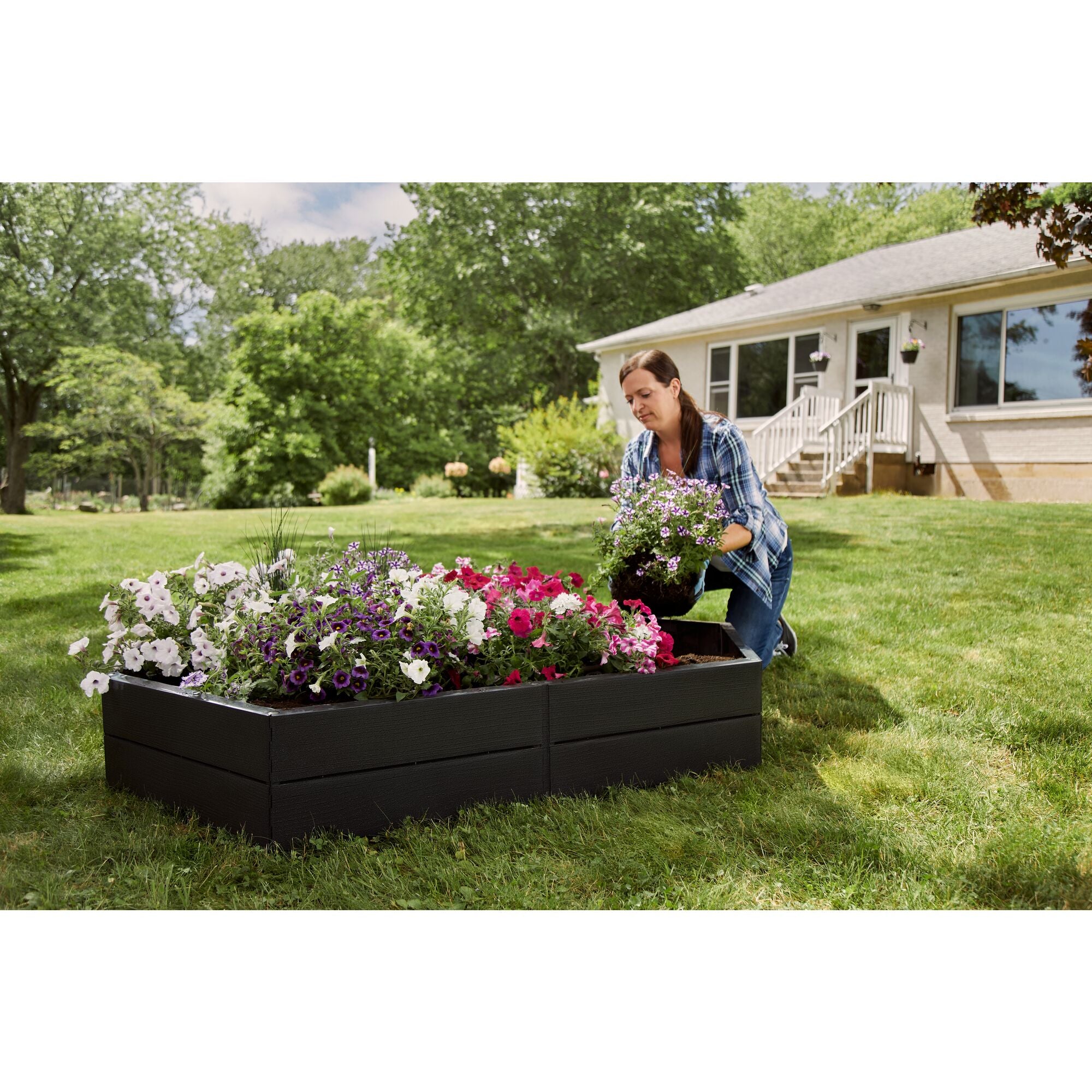 Raised Garden Bed 5 ft, Customizable and Easy Assembly