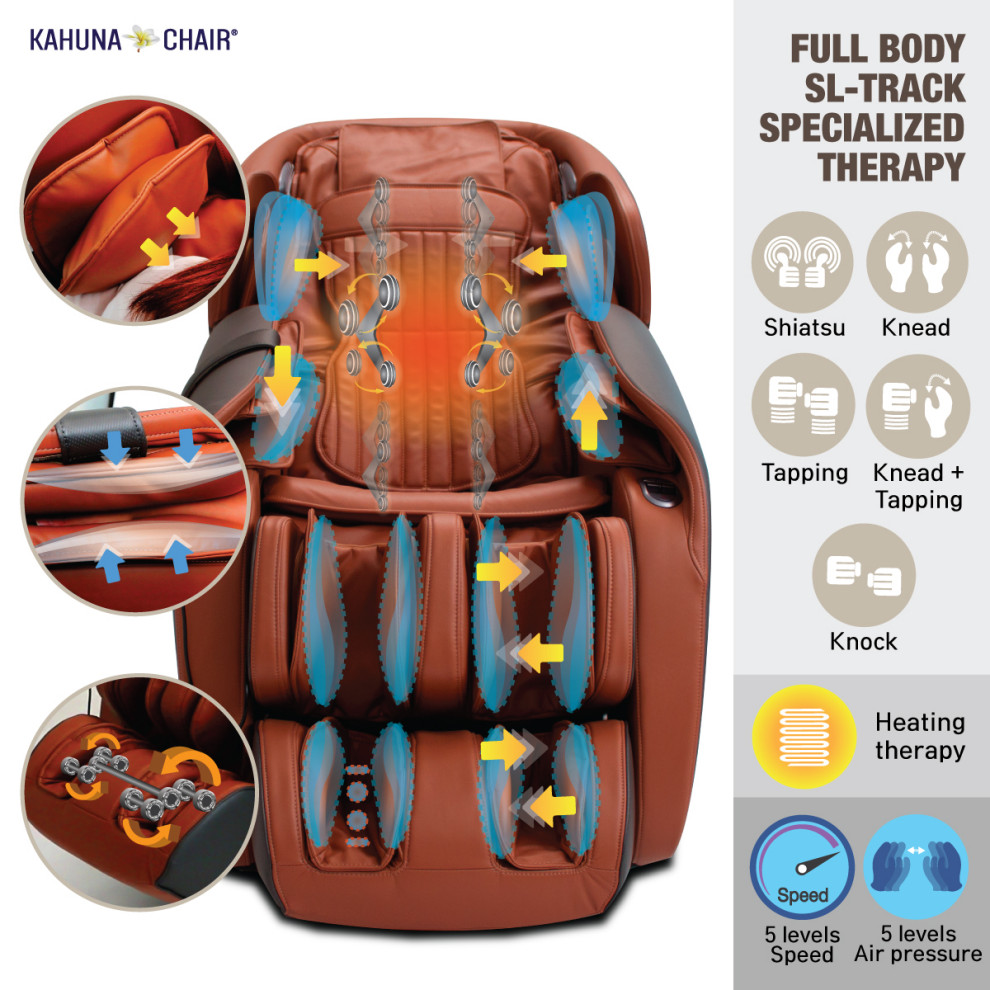 [2021 NEW] Spot target massage Voice Recognition Kahuna Massage Chair LM 7000   Contemporary   Massage Chairs   by AJX DISTRIBUTION INC   Kahuna Massage Chair  Houzz