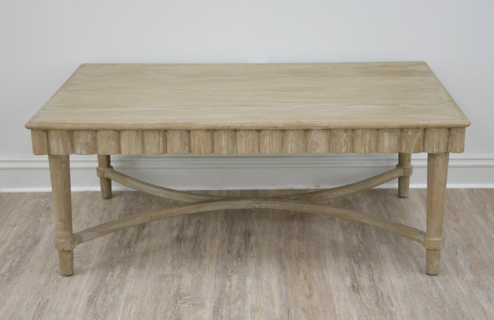 Manos Wood Coffee Table   Midcentury   Coffee Tables   by Lillian Home  Houzz