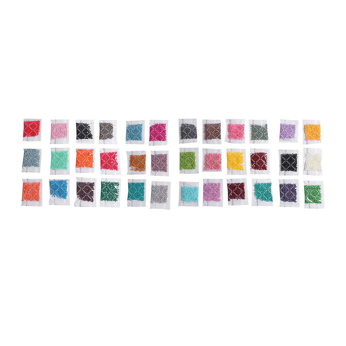 36 Packs Resin Rhinestone Flat Bottom Resin Rhinestone Cross Stitch Decoration Diy Embroidery Painting Supplies