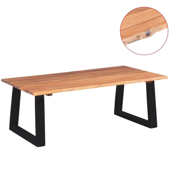 vidaXL Coffee Table Solid Acacia Wood 43.3