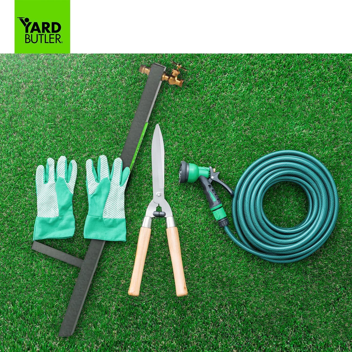 Yard Butler Hose Bib Extender outdoor faucet extender and remote spigot puts your garden hose where you want it - IHBE-6