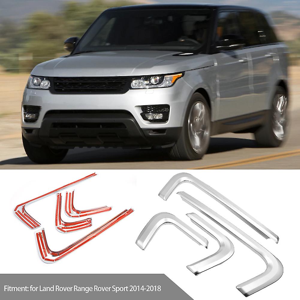 4pcs Car Interior Door Decor Strip Trim Fit For Land Rover Range Rover Sport 2014-2018