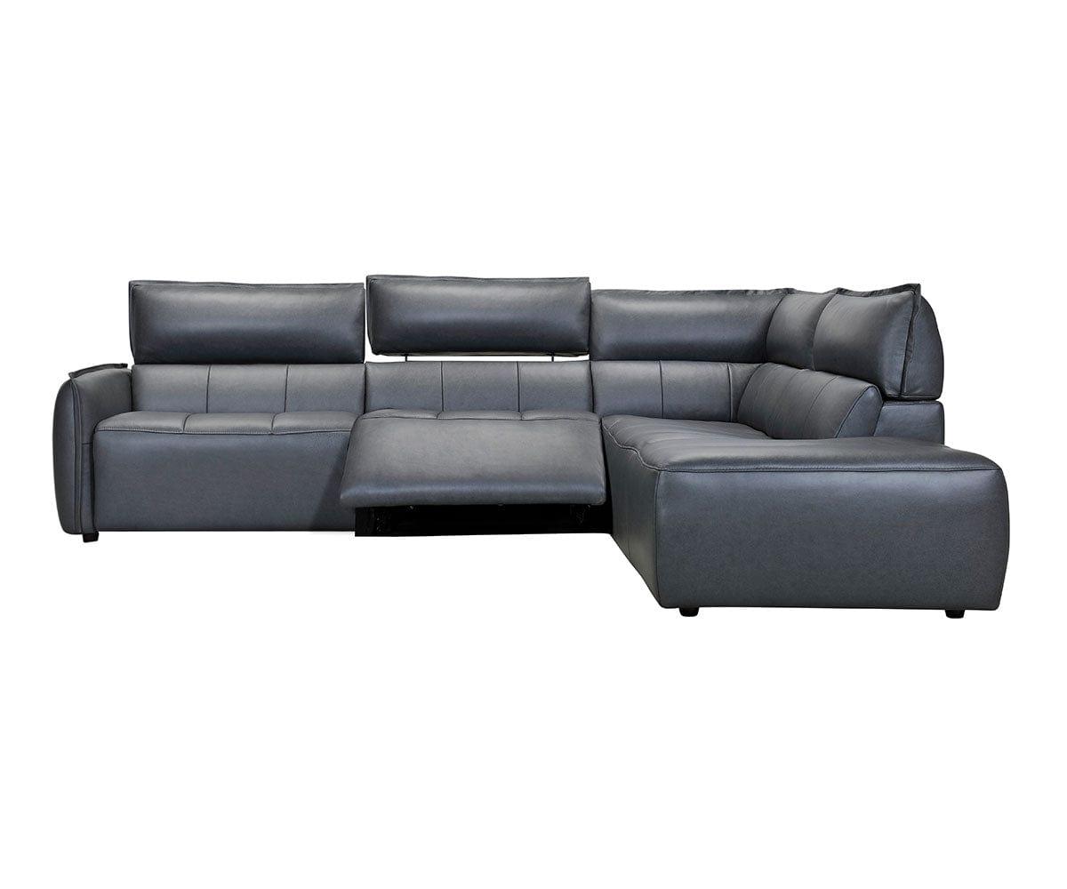 Carson Leather Power Reclining Sectional