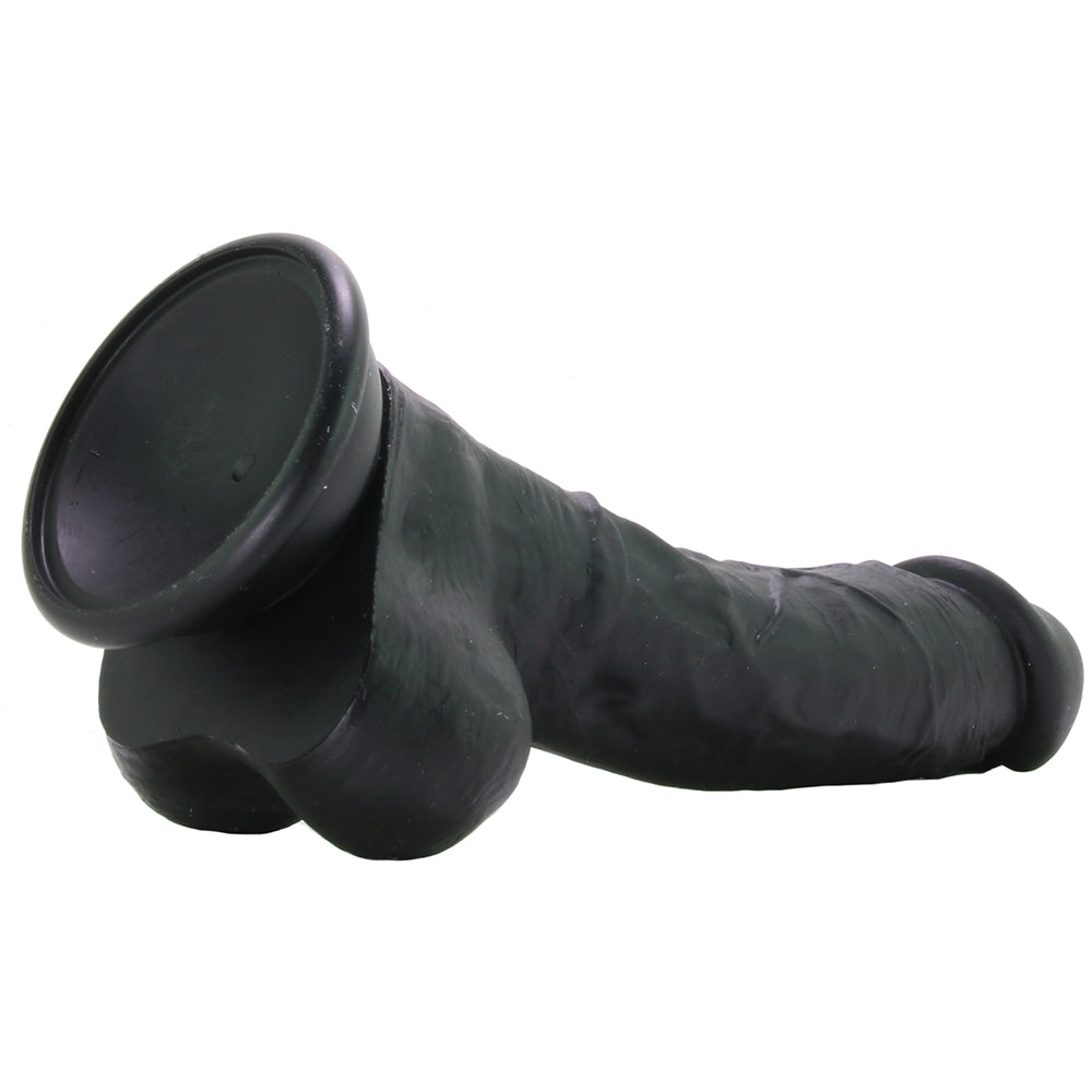 ColourSoft 8 Inch Silicone Dildo in Black