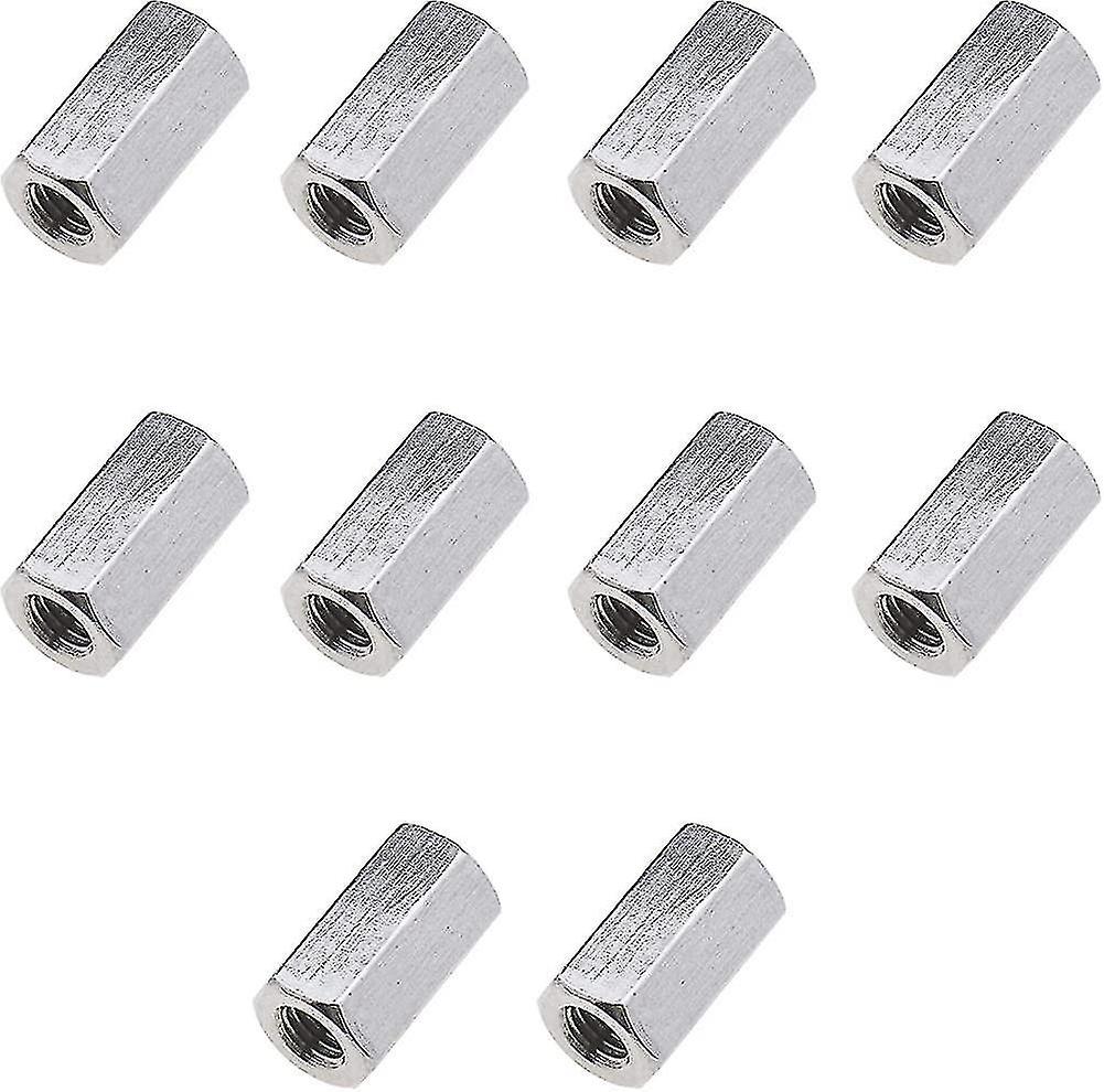 2023-10 Piece Connector Set Thread Straight Extension Hex 304 Stainless Steel Hex Nut Gift