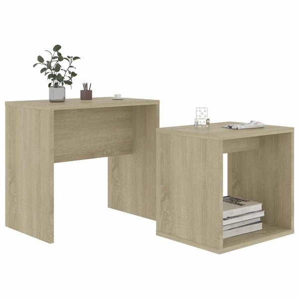 Coffee Table End Table Set Sofa Side Table Bedside Table Chipboard