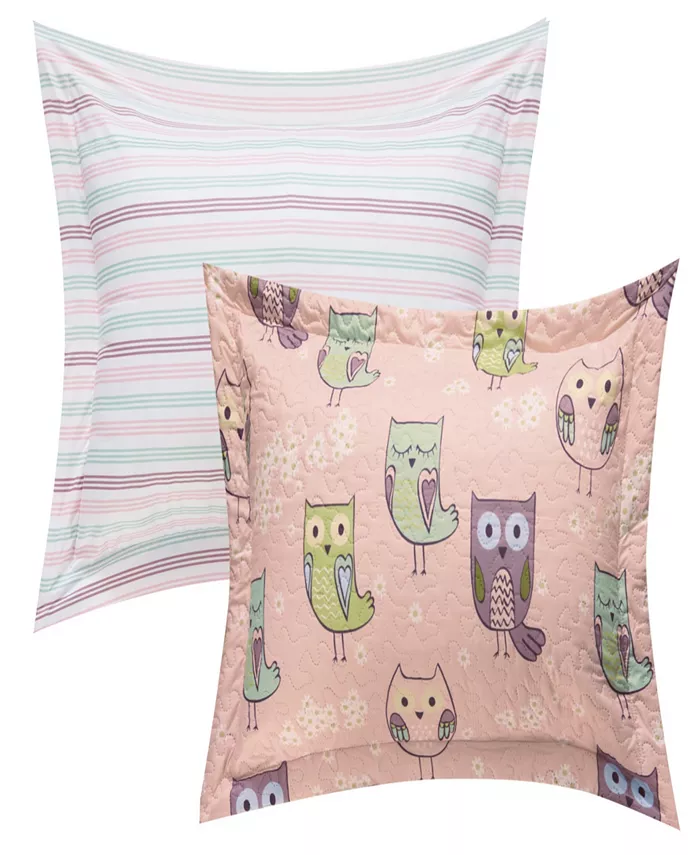 Chic Home Owl Farm 3 Piece Twin Quilt Set