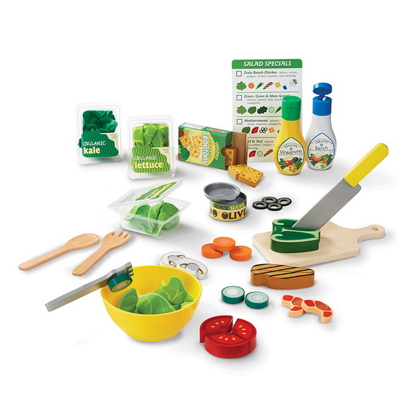 Melissa   Doug LCI9310 Slice   Toss Salad Set