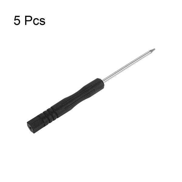 0.8mm Mini Star Screwdriver for Watch Eyeglasses Electronics Repair， 5 Pcs - Black - - 37422399